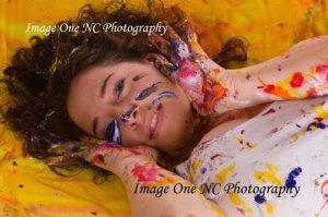 Laurie Bostian- a painted face Photo by Melany Dawn Crouse Photography
